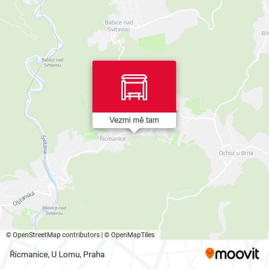 Řícmanice, U Lomu mapa