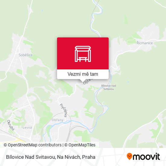 Bílovice Nad Svitavou, Na Nivách mapa
