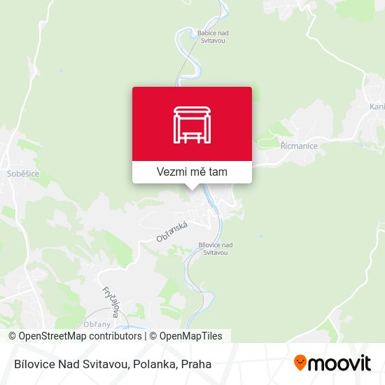 Bílovice Nad Svitavou, Polanka mapa