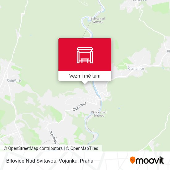 Bílovice Nad Svitavou, Vojanka mapa