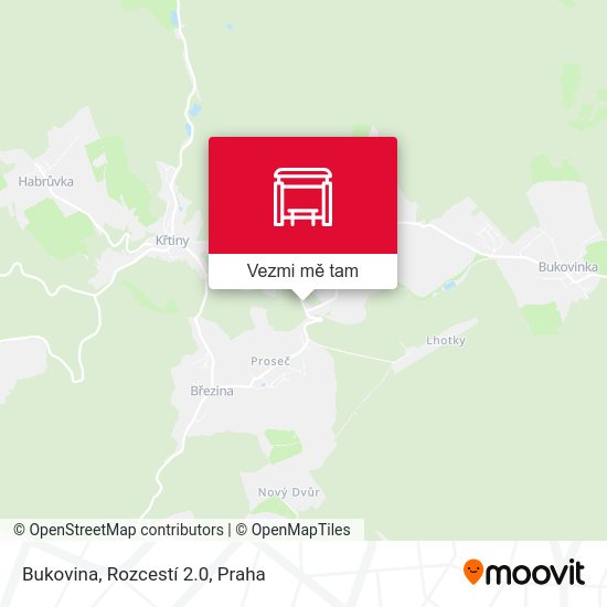 Bukovina, Rozcestí 2.0 mapa