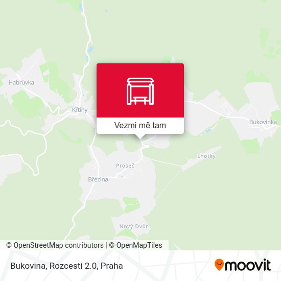 Bukovina, Rozcestí 2.0 mapa