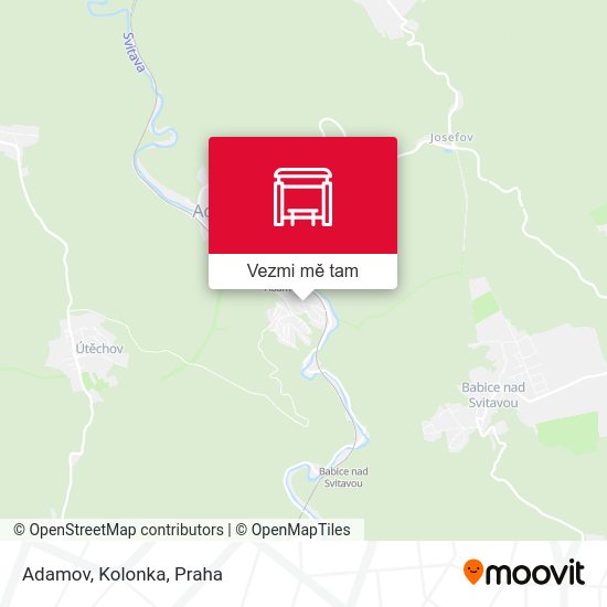 Adamov, Kolonka mapa