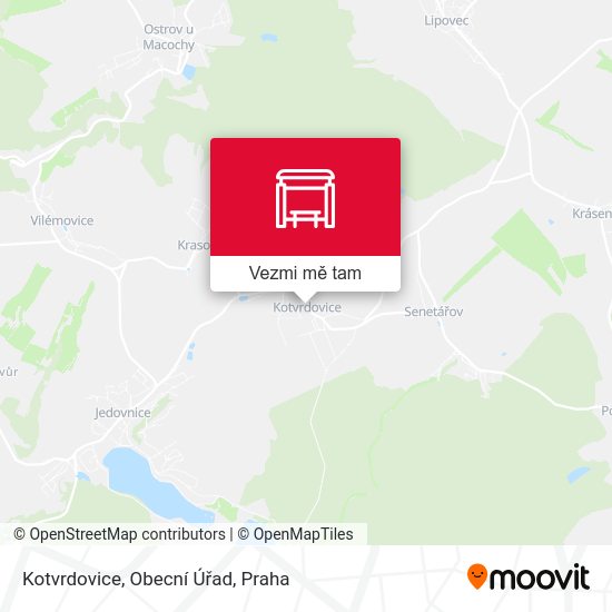 Kotvrdovice, Obecní Úřad mapa