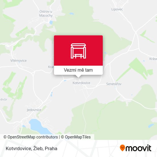 Kotvrdovice, Žleb mapa