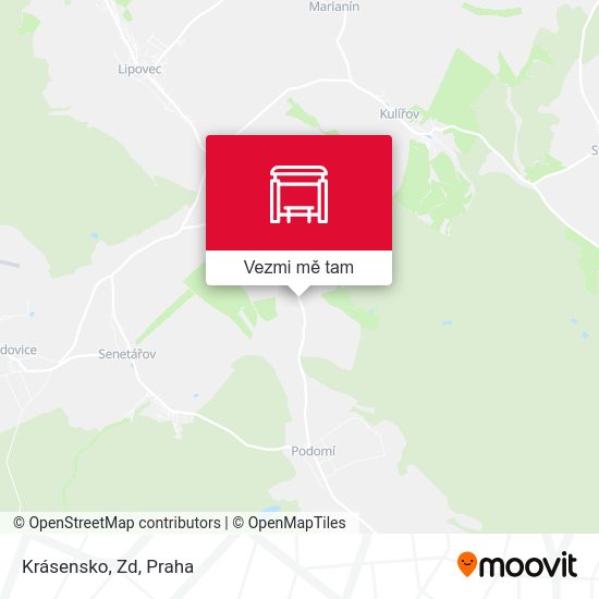 Krásensko, Zd mapa