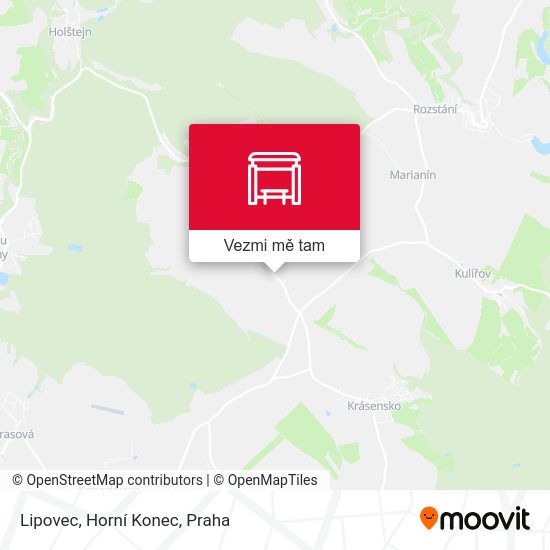 Lipovec, Horní Konec mapa