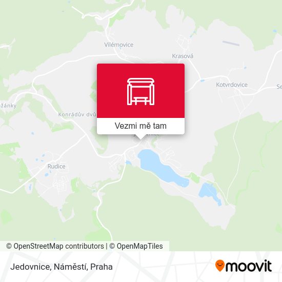Jedovnice, Náměstí mapa