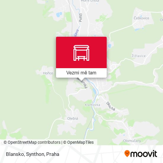 Blansko, Synthon mapa