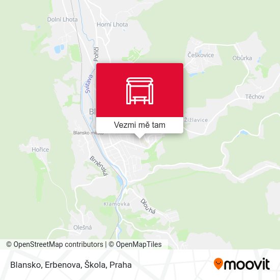Blansko, Erbenova, Škola mapa