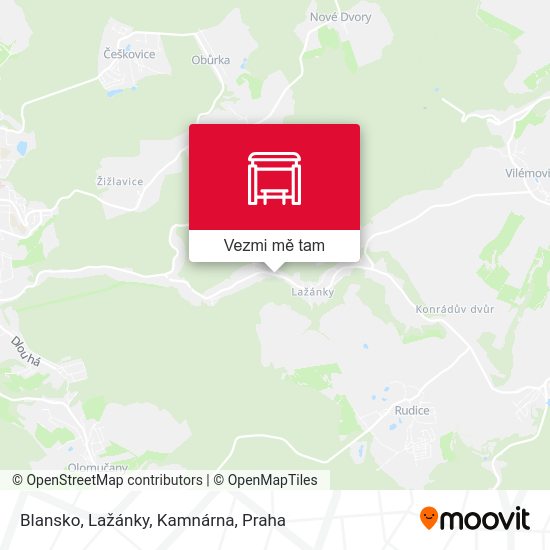 Blansko, Lažánky, Kamnárna mapa