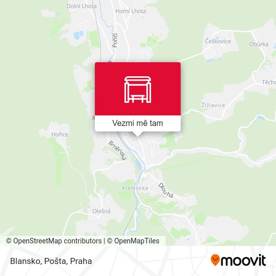 Blansko, Pošta mapa
