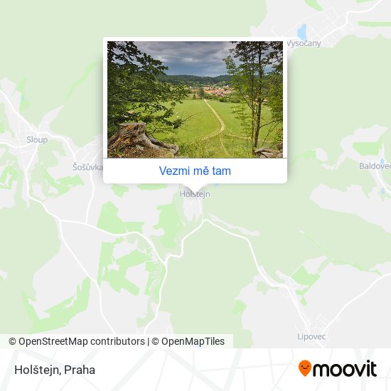 Holštejn mapa