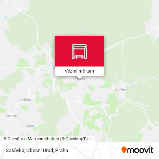 Šošůvka, Obecní Úřad mapa