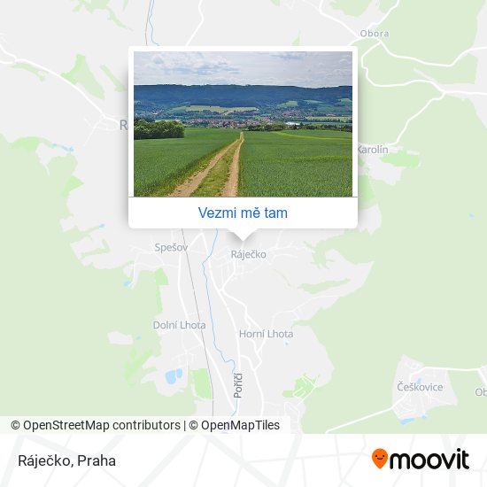 Ráječko mapa
