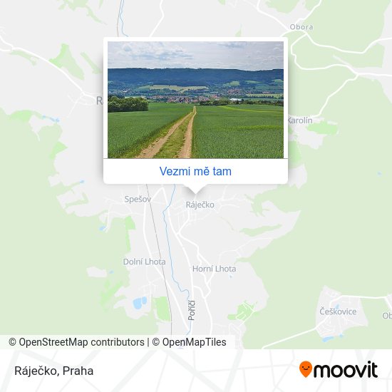 Ráječko mapa