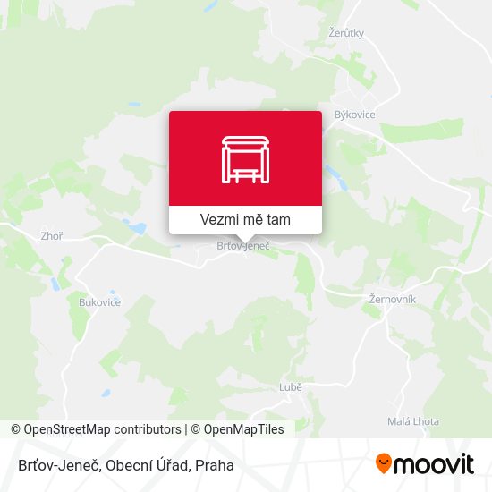 Brťov-Jeneč, Obecní Úřad mapa