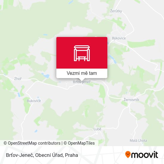 Brťov-Jeneč, Obecní Úřad mapa