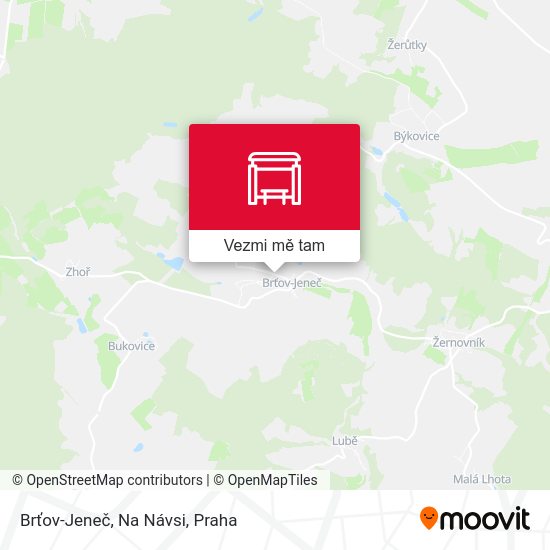 Brťov-Jeneč, Na Návsi mapa