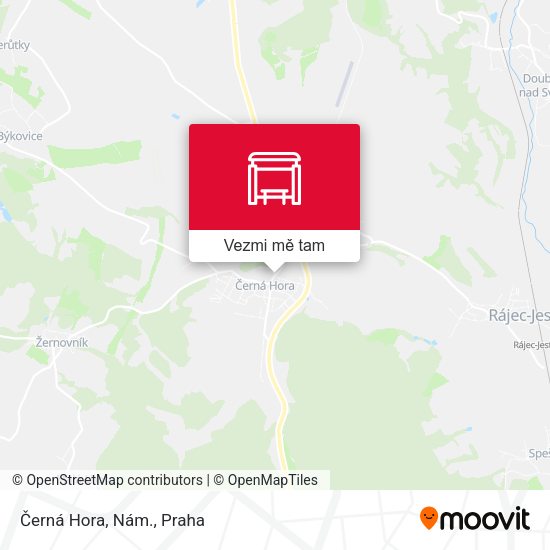 Černá Hora, Nám. mapa