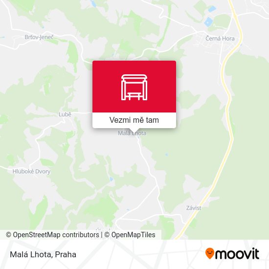 Malá Lhota mapa