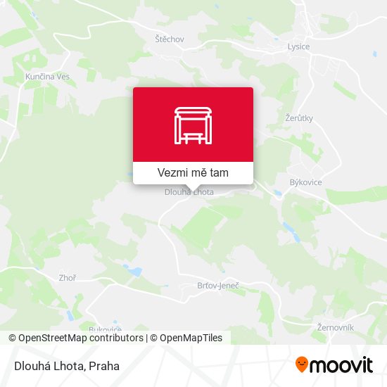 Dlouhá Lhota mapa