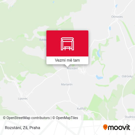 Rozstání, Zš mapa