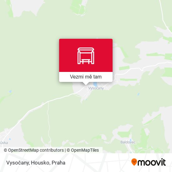 Vysočany, Housko mapa
