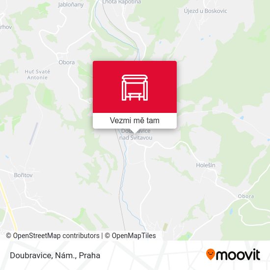 Doubravice, Nám. mapa