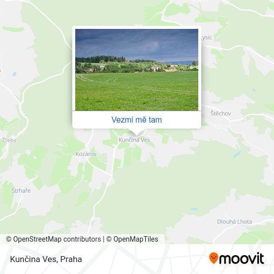 Kunčina Ves mapa