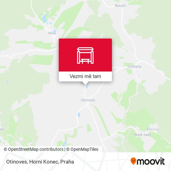 Otinoves, Horní Konec mapa