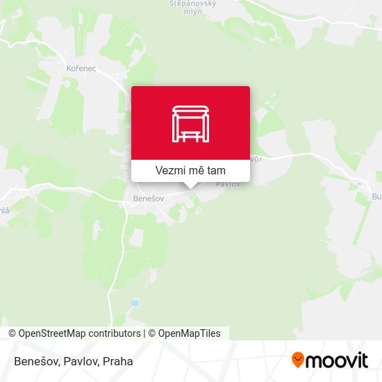 Benešov, Pavlov mapa