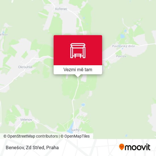 Benešov, Zd Střed mapa