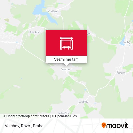 Valchov, Rozc. mapa