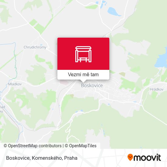 Boskovice, Komenského mapa