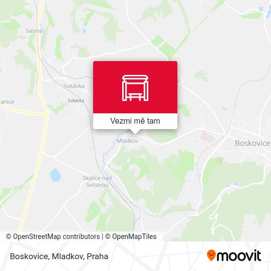 Boskovice, Mladkov mapa