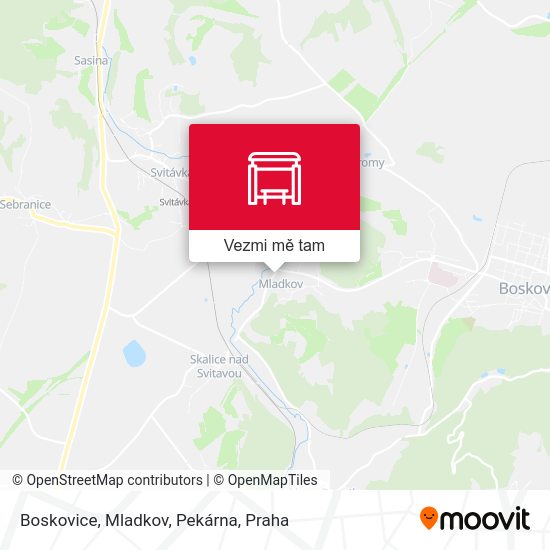 Boskovice, Mladkov, Pekárna mapa