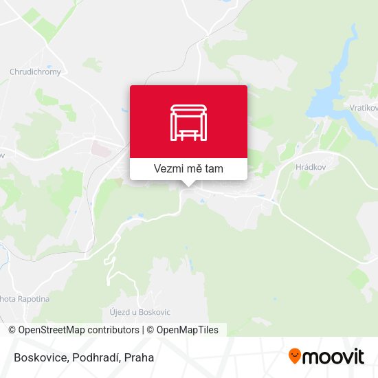 Boskovice, Podhradí mapa