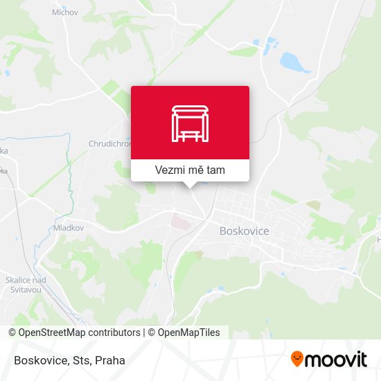 Boskovice, Sts mapa