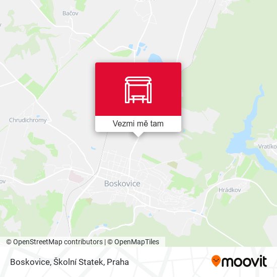 Boskovice, Školní Statek mapa