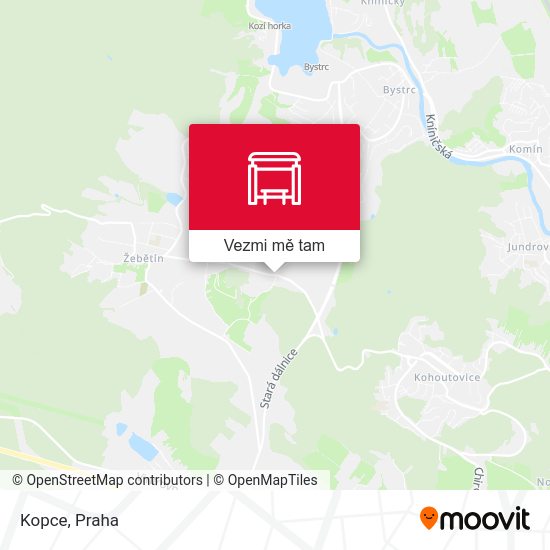 Kopce mapa