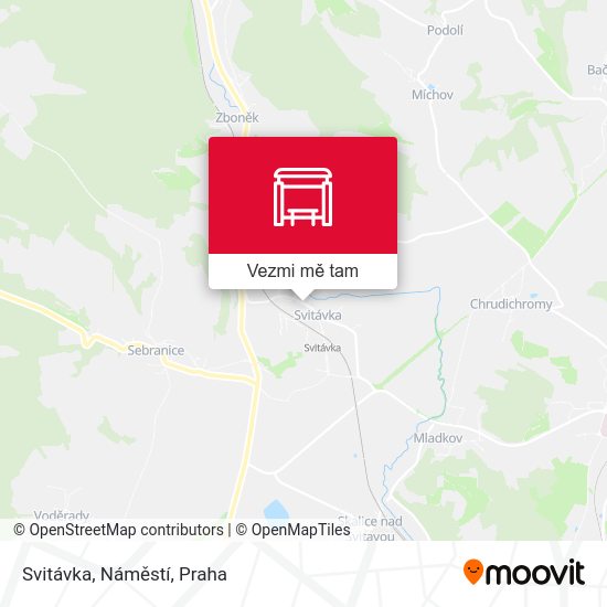 Svitávka, Náměstí mapa
