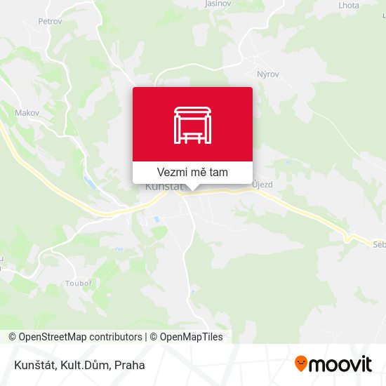Kunštát, Kult.Dům mapa