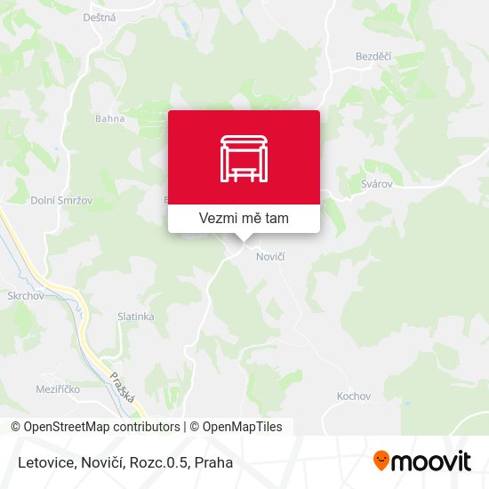 Letovice, Novičí, Rozc.0.5 mapa