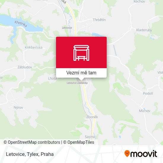 Letovice, Tylex mapa