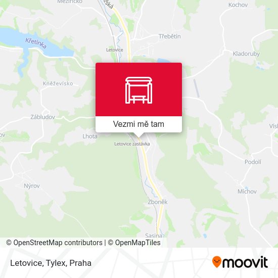 Letovice, Tylex mapa