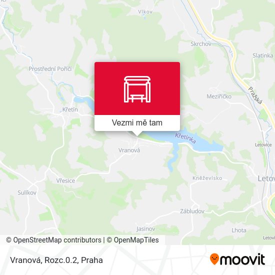 Vranová, Rozc.0.2 mapa