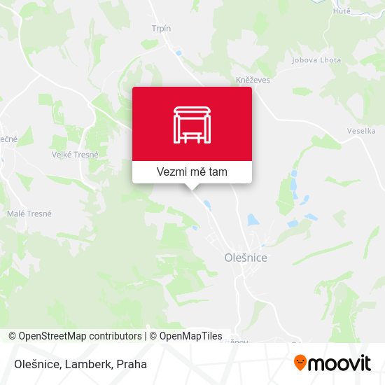 Olešnice, Lamberk mapa
