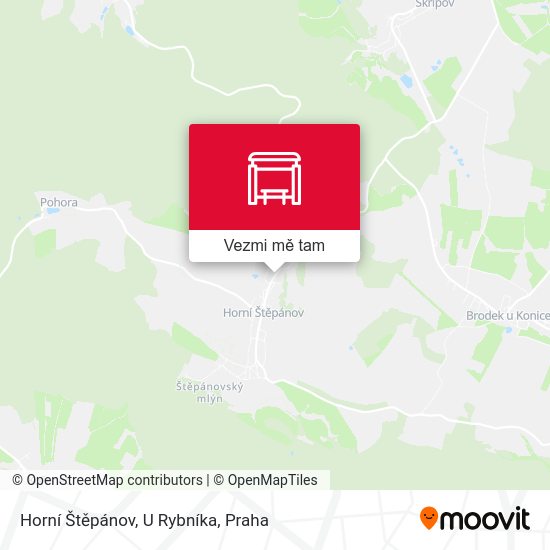 Horní Štěpánov, U Rybníka mapa