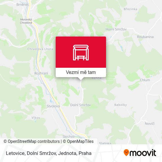 Letovice, Dolní Smržov, Jednota mapa
